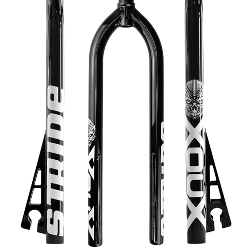Fourche rigide BMX Stride 26/29 pouces en acier CR-Mo avec 2 entretoises