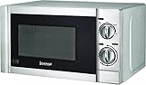 Igenix IG2860 Solo Microondas Manual, 5 niveles de potencia y función de descongelación, temporizador de 35 minutos, 800 W, 20 litros, acero inoxidable