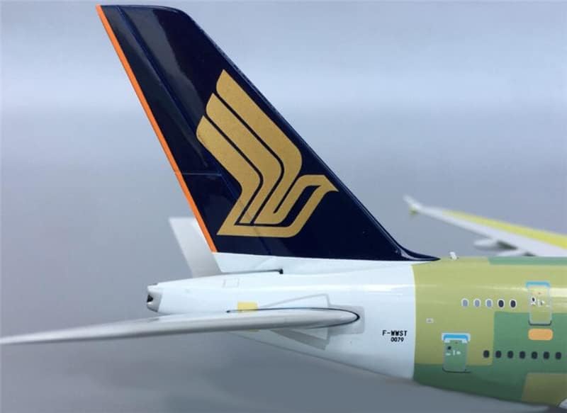 Miniatura 7 de Phoenix Singapore Airlines para Airbus A380 F-WWST 1 ° 400 DIECAST modelo de avión preconstruido