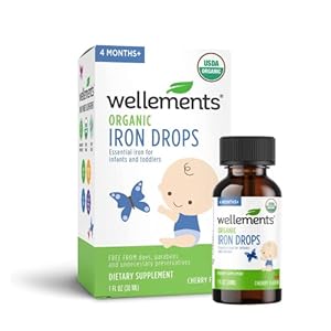 Wellements Organic Iron Drops for B...