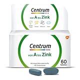 Centrum Von A bis Zink – Hochwertiges Nahrungsergänzungsmittel zur täglichen Komplettversorgung mit Mikronährstoffen – Vitamine, Mineralstoffe, Spurenelemente – 1 x 60 Tabletten
