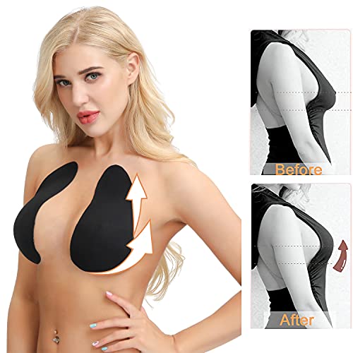 Image of Invisible Breast Lift Tape Adhesive Sticky Push Up Bra for A-E Cup Large Breast