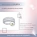 La Joya Diamond Wedding Rings for Women | Lab Created Three Row 1/2 CTTW Diamond Fashion Ring | Real White Gold Plated 925 Sterling Silver | Ideal Diamond Anniversary Ring | Ring Size 6.5