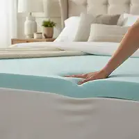 Pillow Top Viscoelástico Nasa Gel Infusion 5cm de espessura (Casal 1,38 X 1,88 X 0,05 m)