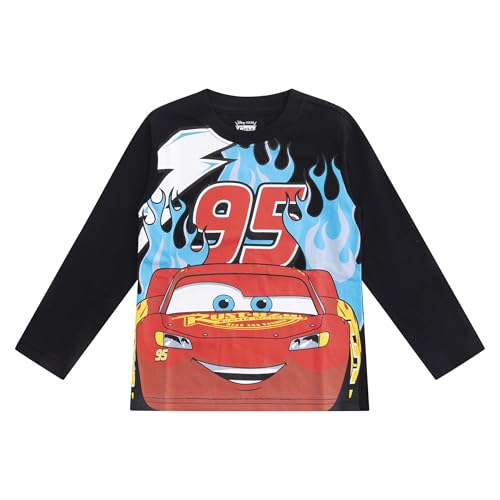 Disney Cars Lightning McQueen Boys 3 Pack Long Sleeve Shirt for Toddler and Big Kids4