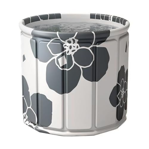 Ranva 折りたたみプール ポータブルバスタブ 直径70cm 高さ65cm コンパクト 折りたたみ浴槽 簡単組み立て 浴槽 家庭用 簡易浴槽SPA お風呂 大人子供兼用 保温 収納便利 持ち運び簡単 大容量水貯蔵 簡易風呂 浸漬式 水風呂