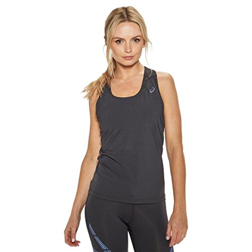 Débardeur femme ASICS Base noir pour le sport quotidien