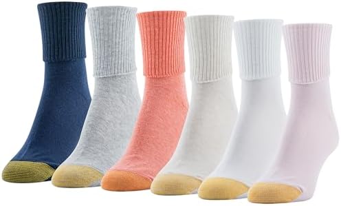 GOLDTOE Women's Classic Turn Cuff Socks (Multipairs)