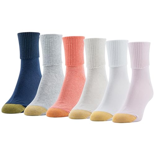 Image of GOLDTOE Women's Classic Turn Cuff Socks, Multipairs