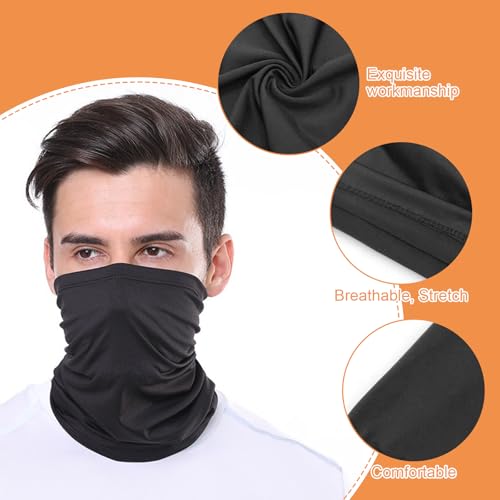 6-Pack Cooling Neck Gaiter Face Scarf, UV Protection Bandana for Summer Outdoor Sports, Cycling, Running, Hiking3