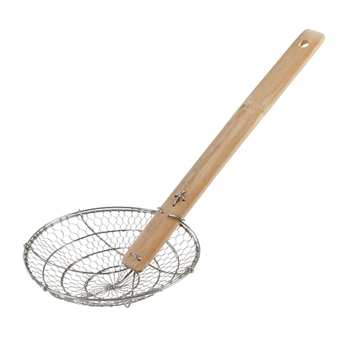 Comparison: Best Bamboo Spider Strainer 4 Joyce Chen Kitchen Spider Strainer Stainless Steel 7-Inch Wire Basket with Heat-Resistant Bamboo Handle