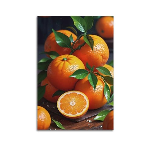 Poster fruits et rosée suspendu ZHOUKEG 60x90 art mural contemporain