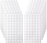 Self Adhesive Dots, 1056pcs(528 Pairs) 0.59” Diameter White Sticky dots, Hook & Loop dots with Stron