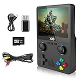 Handheld Retro Game Console with 32G TF Card ,Preloaded 10,000+ Games, Retro Gaming Console Supported 11 Emulators 3.5-inch IPS Screen (Black)