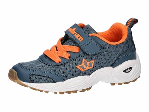 Lico - Lico Bronte VS Chaussures de sport en salle pour garçon Bleu pétrole/orange Taille 25 EU, Orange pétrole, 25 EU