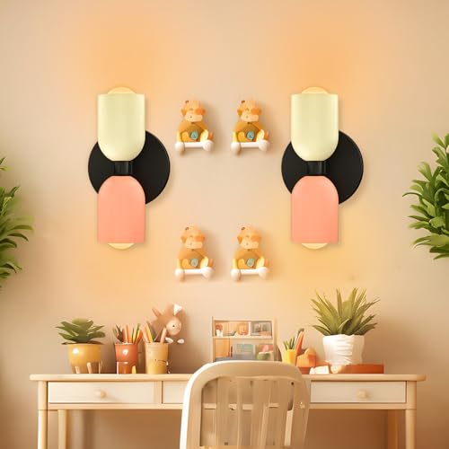 Image of CREATESTAR Indoor Warm Wall Sconces Sets of 2, Vanity Mirror Light Fixtures with 3000K E26 Bulb for Hallway Porch Corridor Home Decor