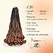 Vitorish French Curly Braiding Hair 22 Inch Loose Wavy 8 Packs Bouncy Braiding Hair Extensions 75g/Pack Synthetic French Curl Crochet Hair for Black Women (22 Inch,8 Packs,C16)