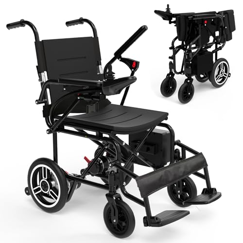 Electric Wheelchair for Adults,15 Miles Long Travel Range, Lightweight Folding,Max Support 300...