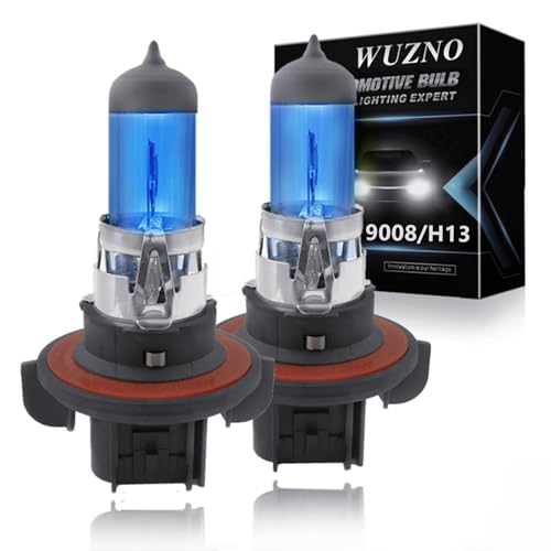 Headlamp Light Above Horizon Pattern - 2021-2023 Ford Bronco Sport 3 Halogen Headlight Bulb Replacement for Ford F-150 F150 2004 2005 2006 2007 2008 2009 2010 2011 2012 2013 2014,High Beam Low Beam 9008 H13, Lights 6000k White 120% Brightness, 2 Pack
