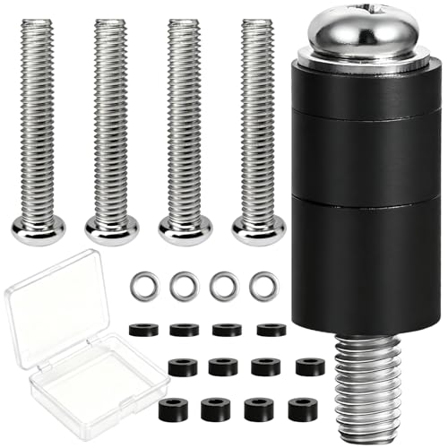 Alrhipvm M8 Screws for Samsung TV TV Mounting Screws Kits with M8 x 45mm Pitch 1.25mm TV Mounting Bolts Adjustable Washers and 30mm Long Spacers for VESA Mounting Fits with Most 40-85 TVs