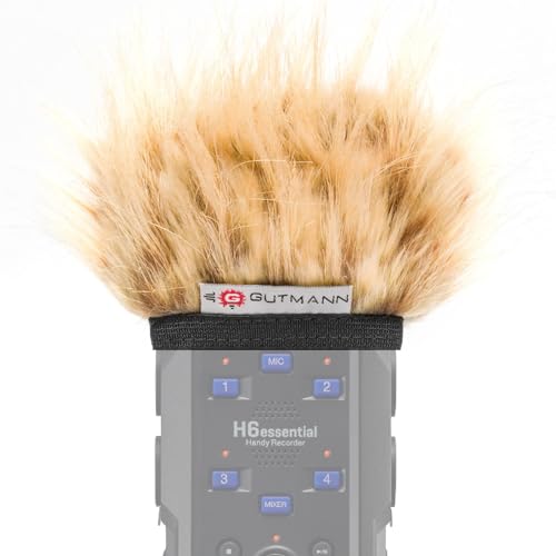 Pare-brise en fourrure anti-vent Gutmann ZOOM H6essential avec doublure intérieure