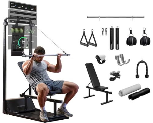 Gym Monster 2 Smart Home Gym, Upgraded AI-Powered Home Workout Ma...