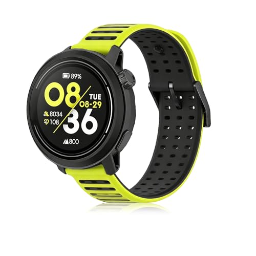 SUGARJAR 22mm �V���R�������p�o���h COROS PACE 3/4 COROS APEX PRO/2 Pro/APEX 46mm/4 42mm�ɑΉ� �\�t�g�ŒʋC���̂���X�g���b�v �j�����p ���C���u���b�N