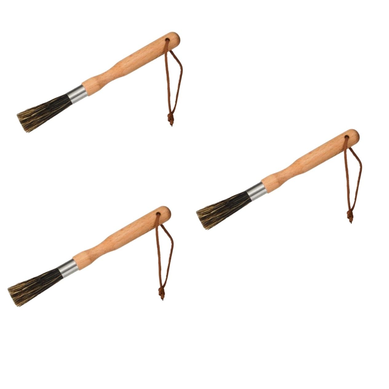 Alipis 3 Piezas Cepillo de limpieza para de acero inoxidable limpiador de maquinas de espresso cepillo limpiador de botellas cepillo para hacer espresso De madera