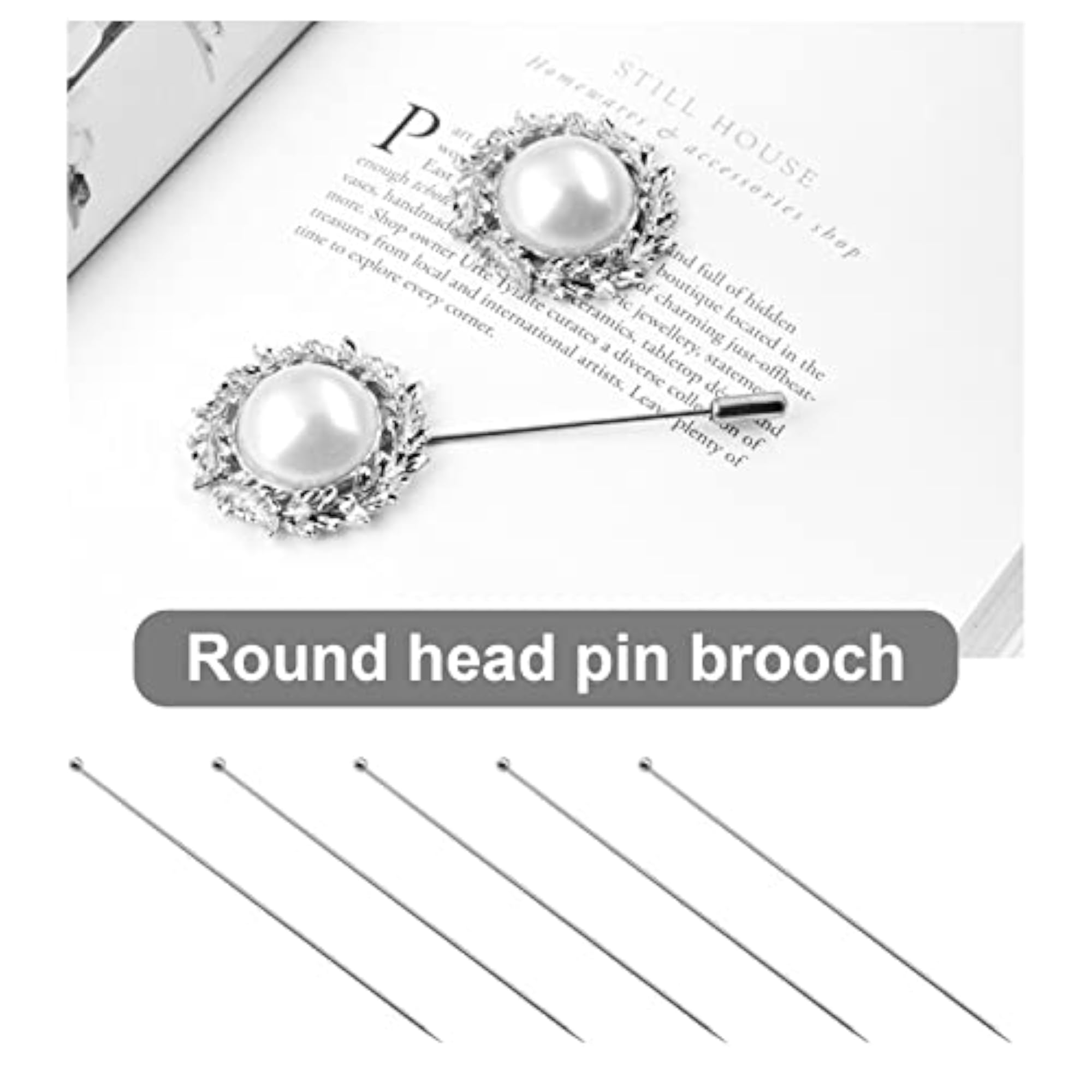 20 Pcs Metal Safety Pins Set, Decorative Accessories for Clothing
