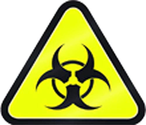 Simple Yellow Triangle Sign Symbol Icon Vinyl Sticker (2