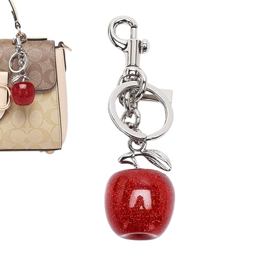 REAIJUNPIN Apple Bag Charms Keychain Lovely Fruits Shape Accessories keychian, Cute Apple Purse...