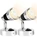 Produktbild 12V LED Spot Leselampe,longziming Wandleuchte Aluminium mit Schalter,Silber schwarz,3W,Farbtemperatur:3000K Warmes Weiß Licht für Wandscheinwerfer Nachttischlampe Motorhome Bootsbeleuchtung(2 STÜCKE)