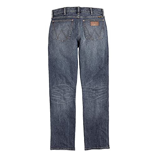 Wrangler Men's Retro Slim Fit Straight Leg Green Jean2