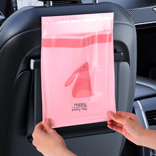 Image of 105 Pcs Car Trash Bags Disposable, Car Garbage Bag, Self Adhesive Small Trash Bags for Car, Portable Waterproof Leak Proof Barf Vomit Bags, Self Adhesive Cleaning Bags for Cars, Bedrooms, Kitchens