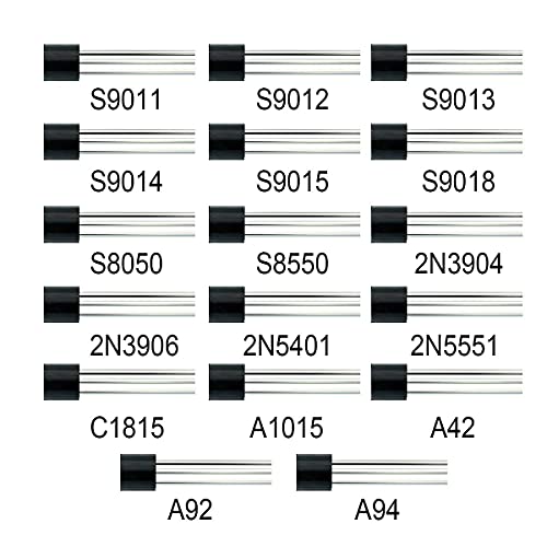Kit de transistors PNP NPN 17 valeurs pour assortiment électronique - 2