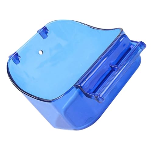 VANZACK Box Bird Bath Box Parrot Bath Tub Bird Tub Cockatiel Cage Bird Bath for Cage Bathtub Feeder Pet Bird Bath Pigeon Coop Chicken Feeder Bird Bath for Parrots Parrot Shower Blue