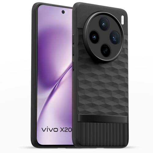 Image of Shockproof Case Compatible with Vivo X200T 5G / X200s 5G | Full Camera Protection | TPU Flexible Back Cover for Vivo X200T 5G / X200s 5G (Matte Black)