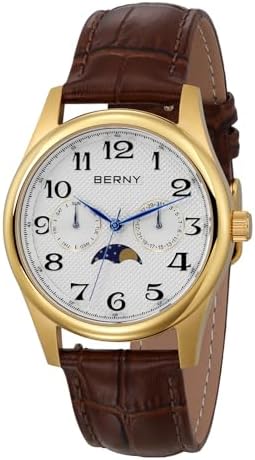 Berny Fase lunar dorado de cuarzo
