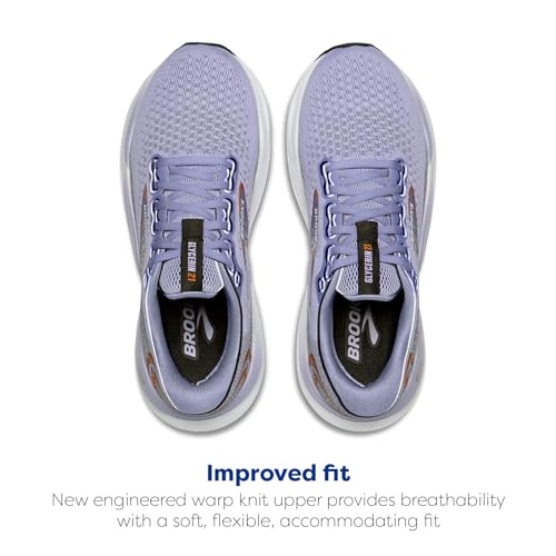 Brooks Women’s Glycerin 21 Neutral Running Shoe - Lavender/Black/Copper - 8 Medium