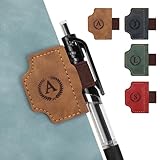 REGALO PERFECTO: Este marcapáginas magnético de cuero es un regalo práctico y considerado. Su diseño magnético mantiene la página y el bolígrafo listos, ideal para tomar notas mientras lee.