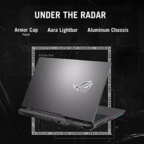 Image of ASUS ROG Strix G17 (2023) 90WHr Battery, AMD Ryzen 9 7845HX, 17.3 inch WQHD, 240Hz /3ms, 8GB RTX 4060, Gaming Laptop (16GB /1TB SSD /Windows 11 /Office 2021 /Per-Key RGB /Gray /2.80 Kg), G713PV-LL065WS
