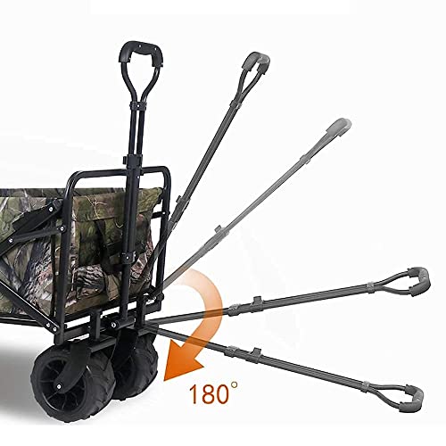 Bollerwagen, Outdoor-Klappwagen, Klappwagen, Outdoor-Campingwagen mit Breiten All-Terrain-Rädern (Stil 2) (Stil 2) – Bild 7