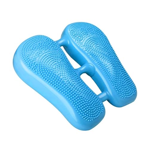 Stepper Machine Home Multi-Functional Stationary Exercise Foot Pedal Fitness Equipment Silent Indoor Balance Inflatable Pad(Blue