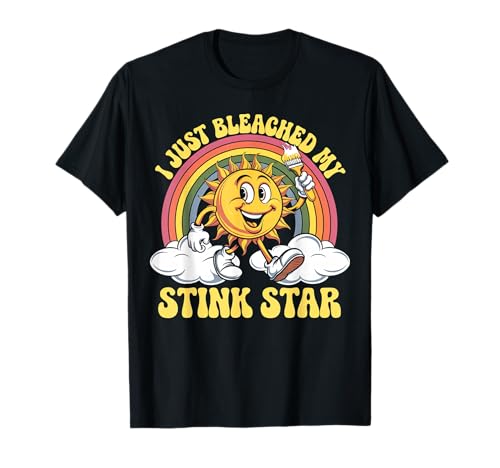 I Bleached My Stink Star, Funny Anal Bleaching Anus Quote T-Shirt