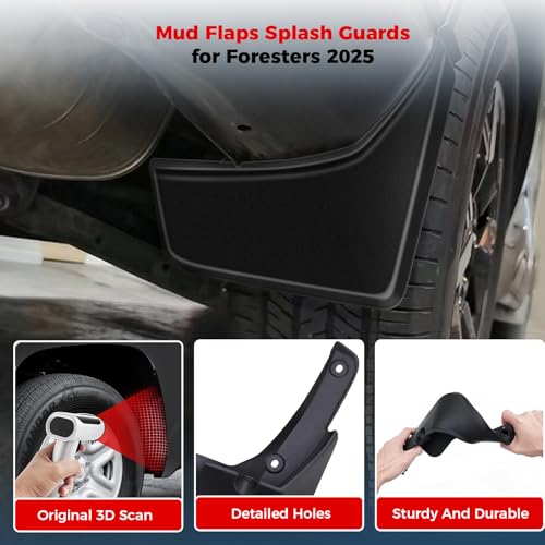Image of 4PCS Mud Flaps Splash Guards, 2025 Mud Flaps, Protect Car from Scratches, Crafted from ABS Material, No Drilling Required, Decorate and Protect Car Paint