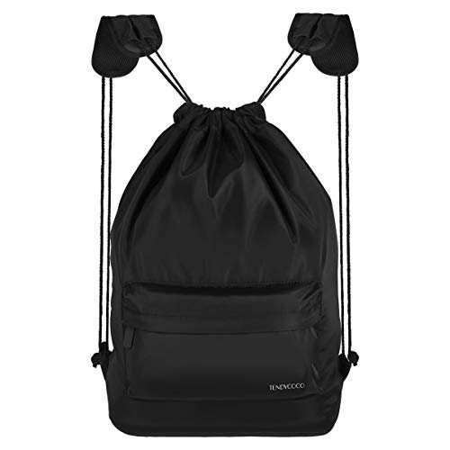 Mochila KesYOO com cordão de nylon resistente à água para ioga, academia, esportes