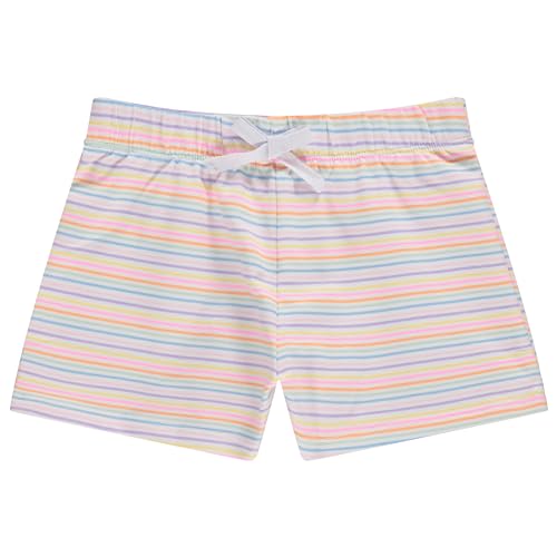 Image of BTween 4 Pack Girls Shorts, Cotton French Terry Shorts for Girls, Kids Summer Clothing