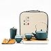 fanquare Set da Tè Verde Giapponese per Adulti, Servizio da Tè Cinese in Ceramica, Servizio da Tè portatile Gongfu con Una Teiera, 4 Tazze da Tè