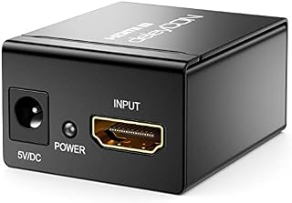 deleyCON HDMI Repeater 4K UHD 2160p do 18m / 1080p do 40m / aktywny wzmacniacz sygnału HDMI przedłużacz wzmacniacza HDR ARC CEC Dolby DTS metalowa obudowa
