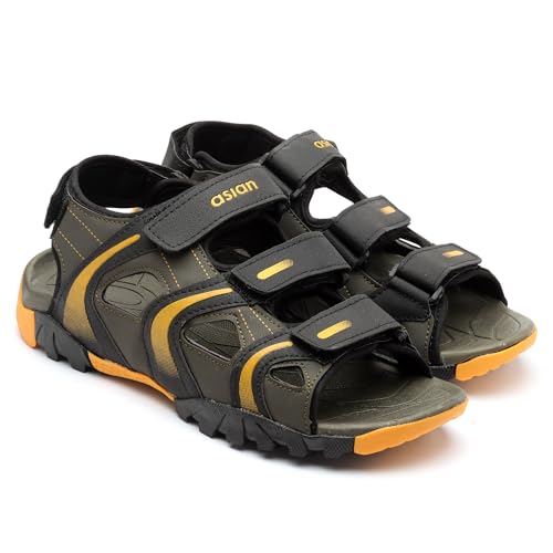 Image of ASIAN Mens VISTARA-20 Casual Sandals with adjustable velcro closure for easy wear with flexible fitting and trendy and stylish looks ideal for everyday use for mens as well as boys